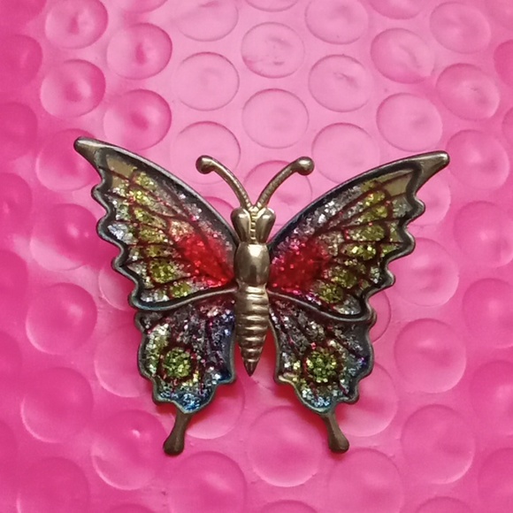 🍃FABULOUS!/ BUTTERFLY BROOCH 🦋 ❤️ - Picture 6 of 6